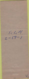 Matchbook Cover - Bill's Shell Oil gas Elgin IL pinup