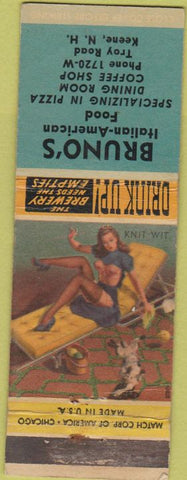 Matchbook Cover - Bruno's Italian Food Keene NH pinup