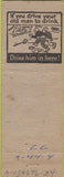 Matchbook Cover - Jay's Buffet Cafe Phoenix AZ pinup Advance