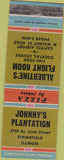 Matchbook Cover - Johnny's Plantation Springfield IL WEAR