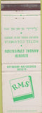 Matchbook Cover - RMS Convention Hotel Columbia Asbury Park NJ 1951