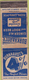 Matchbook Cover - Burkhardt's Ginger Ale Root Beer WORN