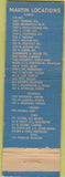 Matchbook Cover - Marin Oil Gas Chicago IL Gary IN Denver CO IA Houston TX