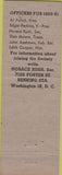 Matchbook Cover - RMS Convention Hotel Columbia Asbury Park NJ 1951 greed wood