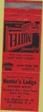 Matchbook Cover - Hunter's Lodge Delaware NJ