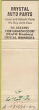 Matchbook Cover - Mr. Harry's Bar Minneapolis MN pinup WEAR Crystal