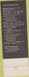 Matchbook Cover - Gandy Dancer Saloon Pittsburgh PA SAMPLE