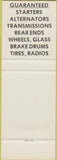 Matchbook Cover - Cal Sag Auto Recyclers Lemont IL SAMPLE