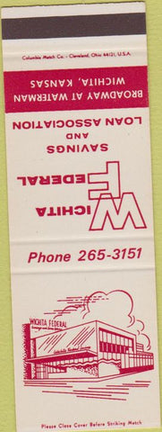 Matchbook Cover - Wichita Federal Savings Loan Wichita KS SAMPLE