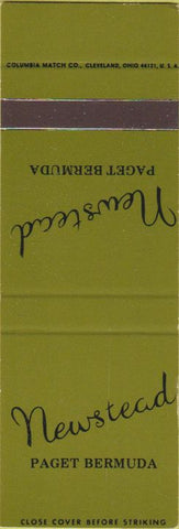 Matchbook Cover - Newstead Paget Bermuda SAMPLE