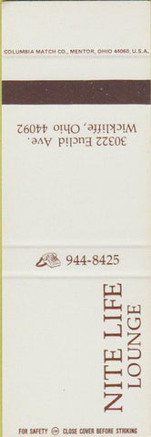 Matchbook Cover - Nite Life Lounge Wickliffe OH SAMPLE