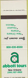 Matchbook Cover - Abbott Tours New Orleans SAMPLE