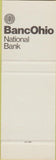 Matchbook Cover - Banc Ohio Bank OH SAMPLE