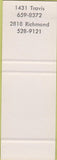 Matchbook Cover - Little Caesar Clubs TX SAMPLE