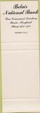 Matchbook Cover - Belair National Bank Bowie MD SAMPLE