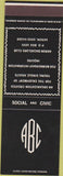 Matchbook Cover - Akron Bachelors Club Akron OH SAMPLE