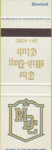Matchbook Cover - The Mid Day Club Cleveland OH SAMPLE