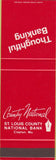 Matchbook Cover - St Louis County National Bank Clayton MO SAMPLE