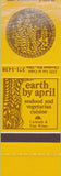 Matchbook Cover - Earth By April seafood vegetarian Cleveland Heights OH SAMPLE