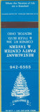 Matchbook Cover - Restaurant Party Center Tavern Mentor OH SAMPLE