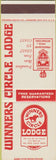 Matchbook Cover - Winners Circle Lounge Del Mar CA SAMPLE