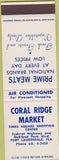 Matchbook Cover - Coral Ridge Market Fort Lauderdale FL SAMPLE
