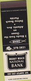 Matchbook Cover - Delray Beach National Bank FL SAMPLE