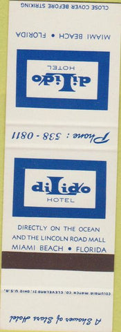 Matchbook Cover - Di Lido Hotel Miami Beach FL SAMPLE