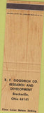 Matchbook Cover - BF Goodrich Research Development Brecksville OH SAMPLE