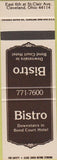 Matchbook Cover - Bistro Cleveland OH SAMPLE