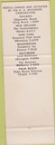 Matchbook Cover - Lord Baltimore Hotel MD SAMPLE