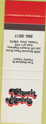 Matchbook Cover - Chuck Muer's Toledo OH SAMPLE