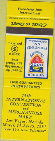 Matchbook Cover - Merchandise Mart Convention Las Vegas NV SAMPLE