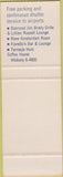 Matchbook Cover - Sheraton Tenney Inn New York City La Guardia SAMPLE