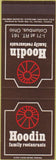 Matchbook Cover - Hoodin Restaurant Columbus OH SAMPLE
