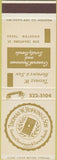 Matchbook Cover - Thomas W Hopkins Son Insurance Houston TX SAMPLE