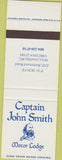 Matchbook Cover - Captain John Smith Motor Lodge Williamsburg VA SAMPLE