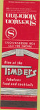 Matchbook Cover - Sheraton Motor Inn Timbers Restaurant SAMPLE