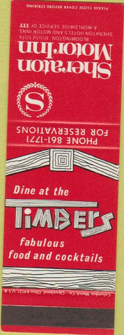 Matchbook Cover - Sheraton Motor Inn Timbers Restaurant SAMPLE