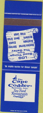Matchbook Cover - Cape Codder Seafood Restaurant