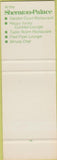 Matchbook Cover - Sheraton Palace Hotel San Francisco CA SAMPLE