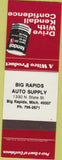 Matchbook Cover - Kendall Oil Gas Big Rapids MI SAMPLE