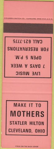 Matchbook Cover - Mothers Statler Hilton Cleveland OH SAMPLE