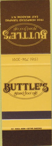 Matchbook Cover - Buttle's Cafe East Meadow NY SAMPLE