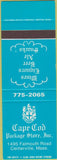 Matchbook Cover - Cape Cod Package Store Centerville MA SAMPLE liquor
