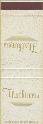 Matchbook Cover - Thalhimers SAMPLE