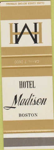 Matchbook Cover - Hotel Madison Boston MA SAMPLE