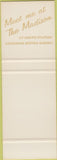 Matchbook Cover - Hotel Madison Boston MA SAMPLE