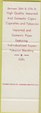 Matchbook Cover - Melendi's De La Concha Tobacco  Hartford CT SAMPLE
