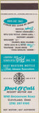 Matchbook Cover - Port O Call Motor Inn Cleveland OH SAMPLE